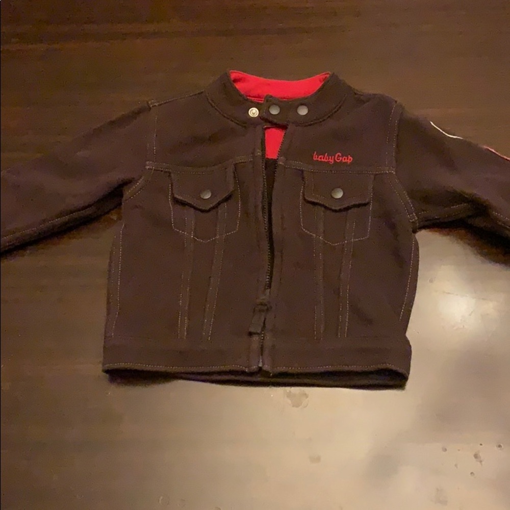 Gap Boys Fleece Moto Jacket Size 6-12 Months